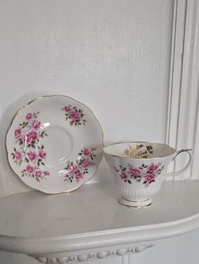 vintage Royal Albert bone china teacup and saucer set England